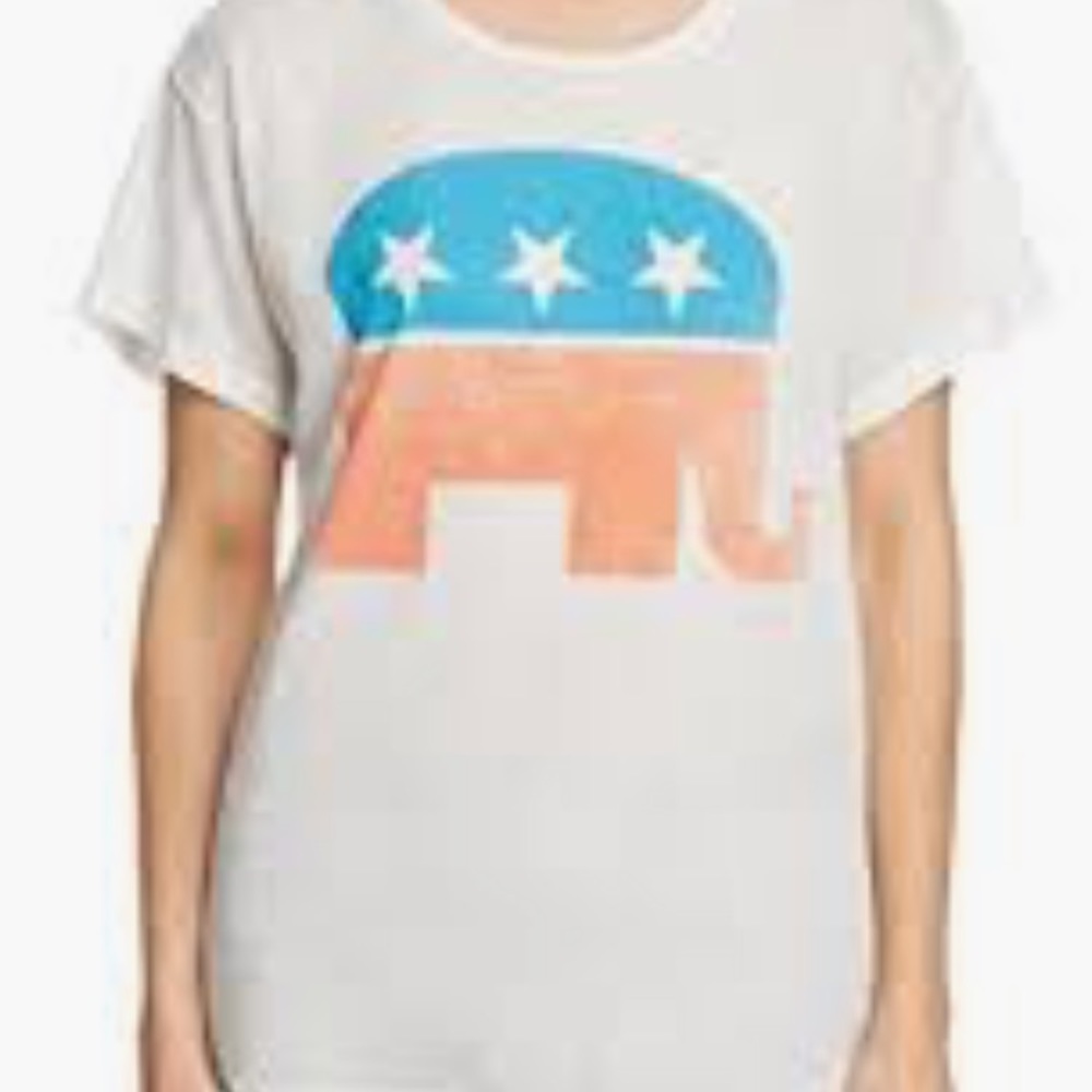 NWT WILDFOX Elephant Party Animal Graphic Tee